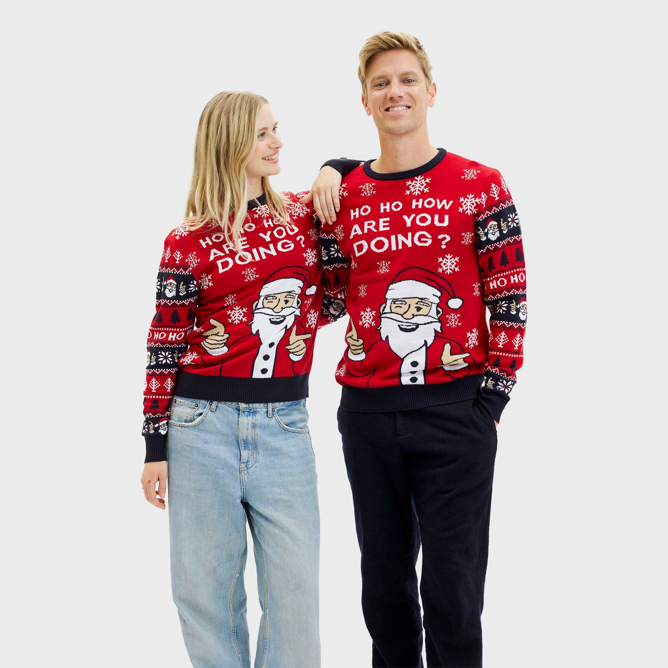 Ho ho how you doin' Weihnachtspullover - Herren